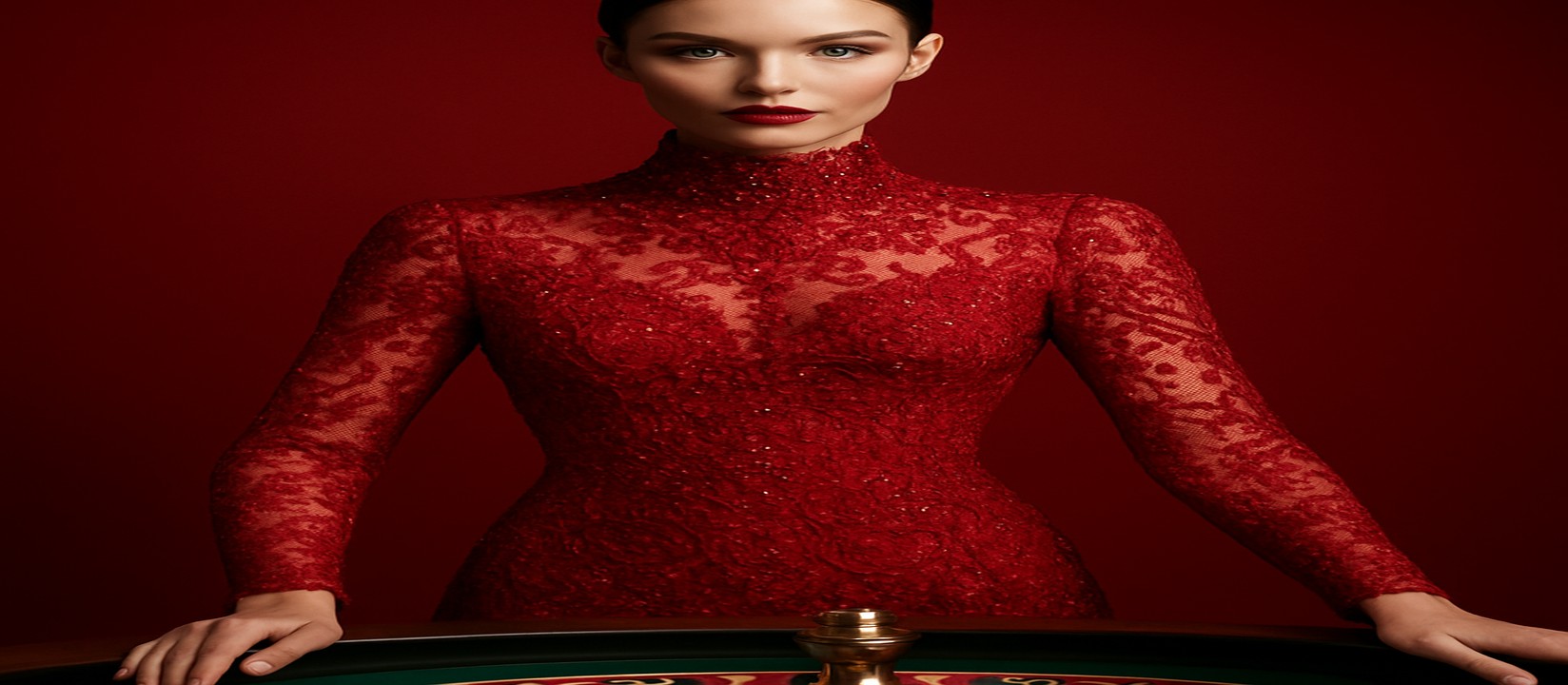 গেমিং প্ল্যাটফর্মে একটি লাল পোশাক পরিহিতা নান্দনিক নারী pbc-এ দ্রুত ও নিরাপদ লগইনের সুযোগ প্রস্তাব করেন